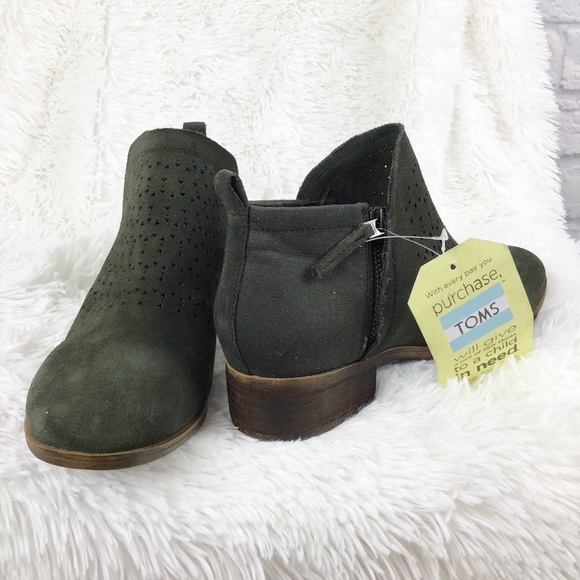 toms deia booties perforated